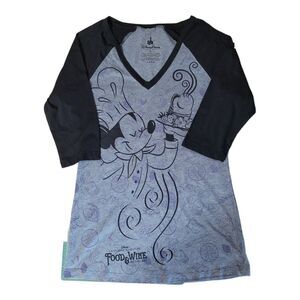Disney California Adventure Shirt Food & Wine Festival Womens S 2017 Passholder